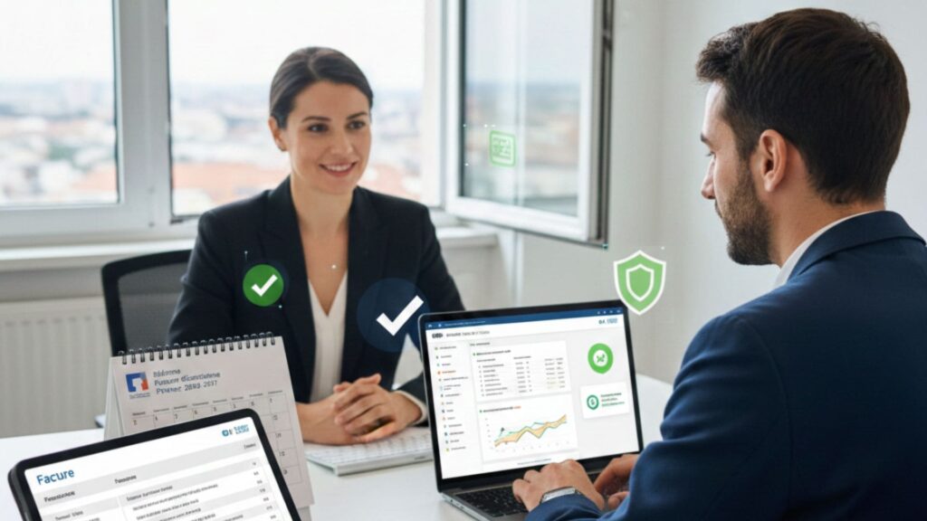 Schéma conformité facture électronique EBP 2026 TPE