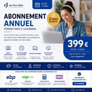Abonnement annuel formations elearning + vidéos illimitées