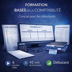 Formation bases de la comptabilité pour débutant avec débit crédit compte en T et plan comptable